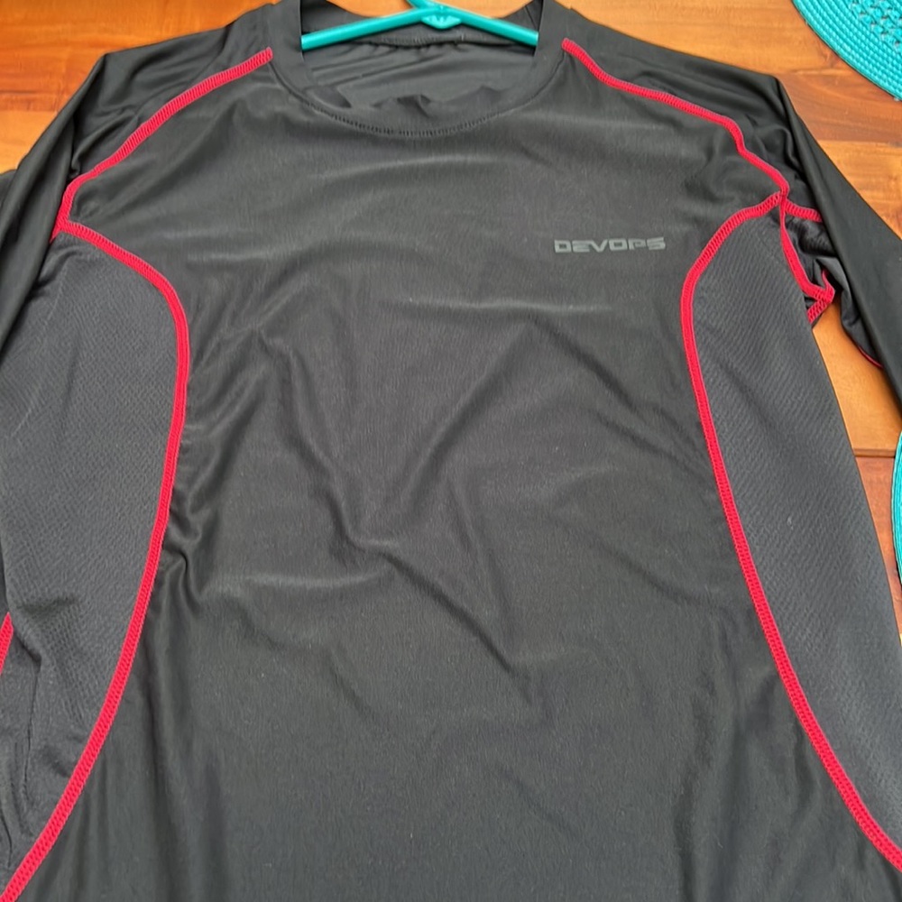 Long Sleeve Layering Polo Shirt from Devops Size Large